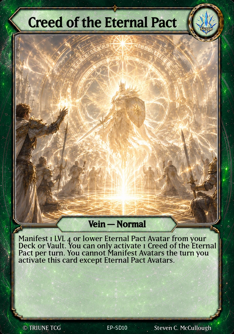 Creed of the Eternal Pact card