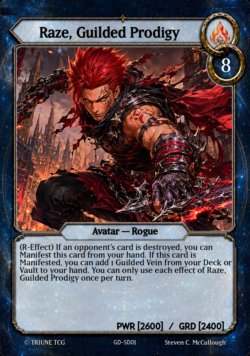 Raze, Guilded Prodigy card
