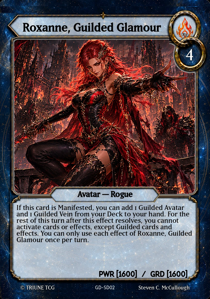 Roxanne, Guilded Glamour card